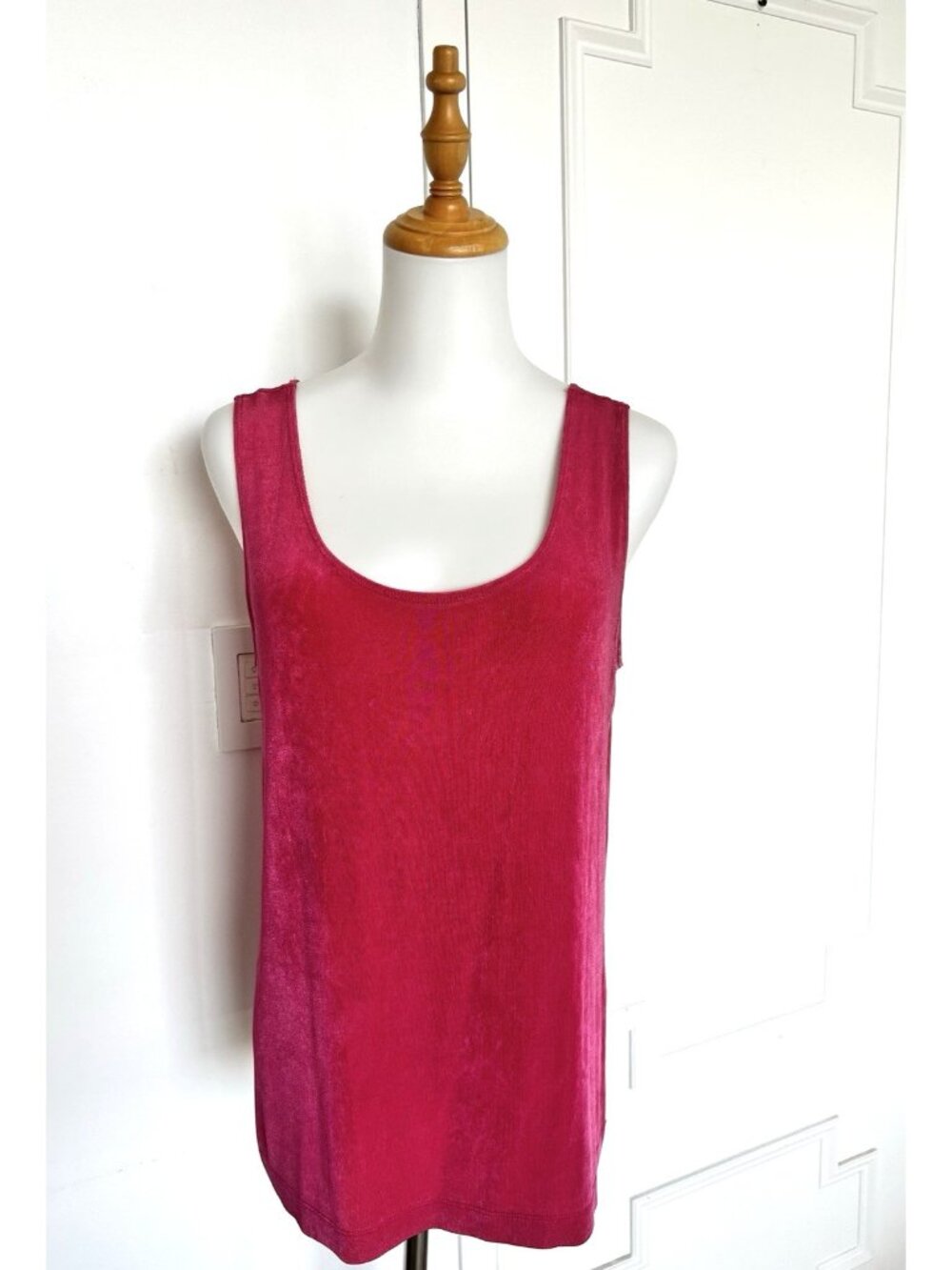 CHICO's Travelers Size 2 Women's Pink Sleeveless Ladies Tank Top Stretch Travel
